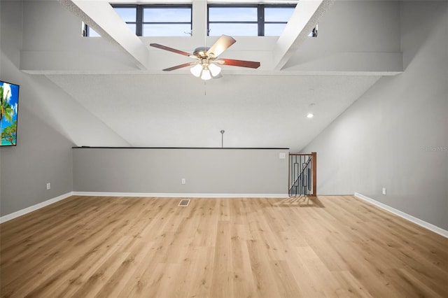 2581 Countryside Blvd Unit 2309, Clearwater, FL 33761 - bonus room featuring ceiling fan, baseboards, wood finished floors, and recessed lighting