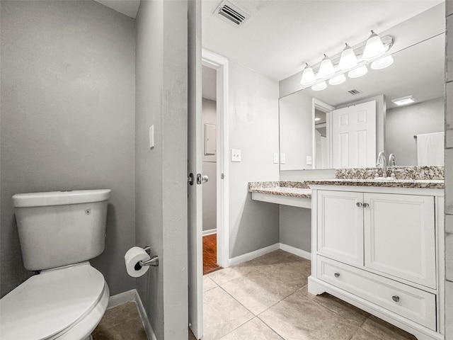2581 Countryside Blvd Unit 2309, Clearwater, FL 33761 - bathroom featuring toilet, tile patterned floors, baseboards, and vanity