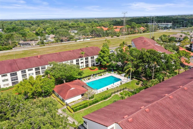 2581 Countryside Blvd Unit 2309, Clearwater, FL 33761 - bird's eye view of a pool area