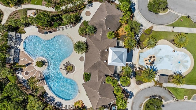 32193 Watoga Loop, Wesley Chapel, FL 33543 - drone / aerial view of a pool