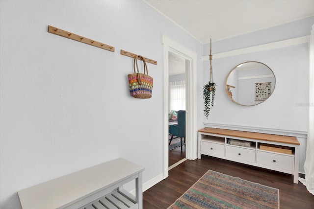 3230 4th Ave S, Saint Petersburg, FL 33712 - mudroom featuring wood finished floors and baseboards