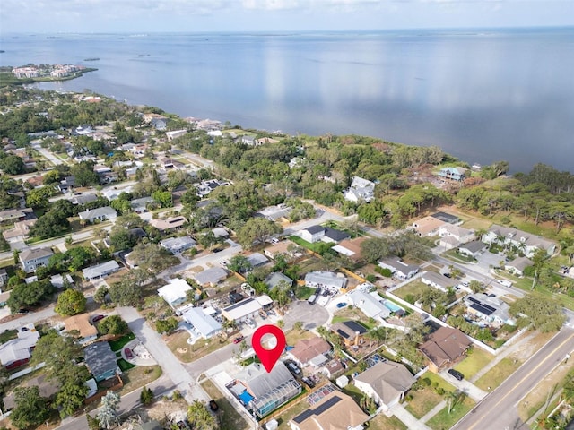 1102 Goshen Rd, Tarpon Springs, FL 34689 - aerial overview of property's location with a nearby body of water and nearby suburban area