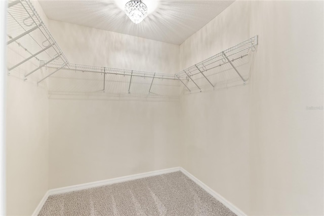 9700 SW 196th Cir, Dunnellon, FL 34432 - walk in closet featuring carpet and a chandelier