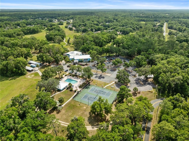 9700 SW 196th Cir, Dunnellon, FL 34432 - view of property location with a heavily wooded area and a pool area
