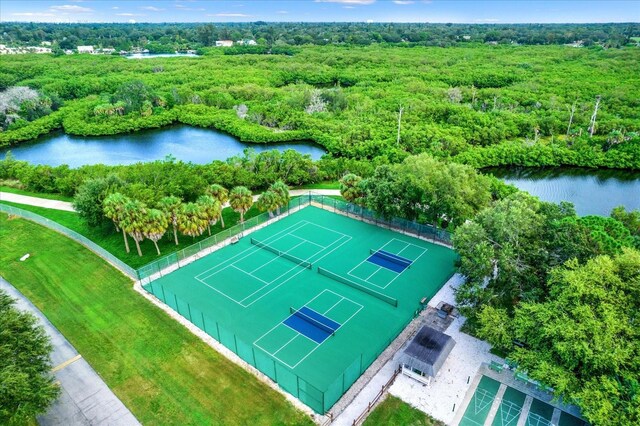 3146 37th Ln S Unit A, Saint Petersburg, FL 33711 - aerial view of a nearby body of water and a forest