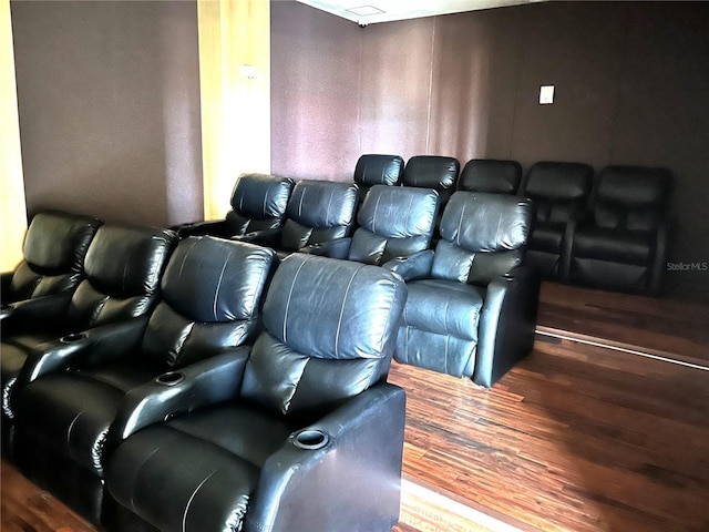 880 Mandalay Ave Unit C1103, Clearwater Beach, FL 33767 - home theater featuring wood finished floors