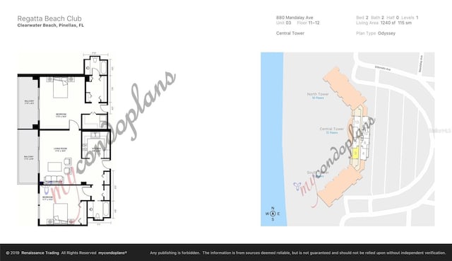 880 Mandalay Ave Unit C1103, Clearwater Beach, FL 33767 - property floor plan