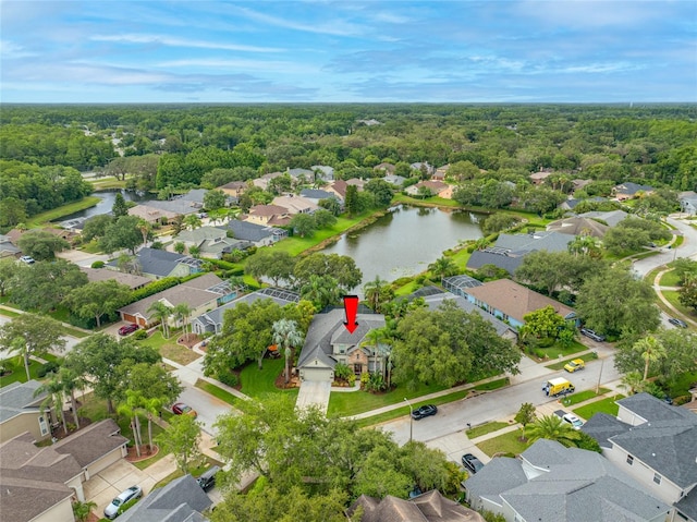 3000 Naughton Way, Tarpon Springs, FL 34688 - aerial view of residential area featuring a nearby body of water