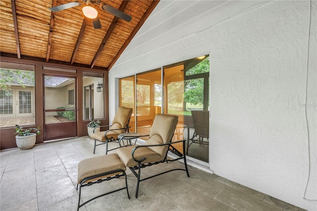 13898 Egret Ln, Clearwater, FL 33762 - sunroom with ceiling fan