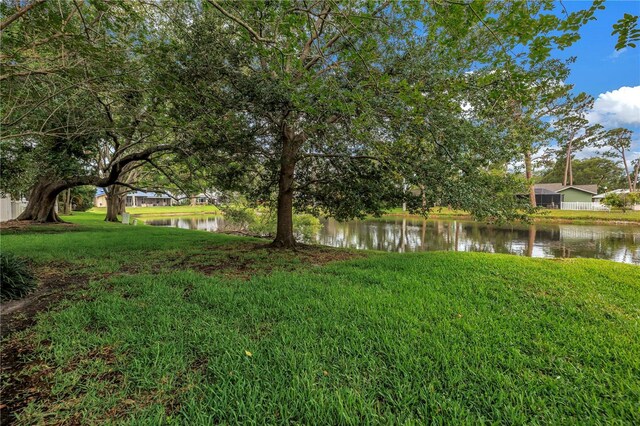 13898 Egret Ln, Clearwater, FL 33762 - view of green lawn featuring a water view