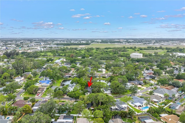 13898 Egret Ln, Clearwater, FL 33762 - aerial overview of property's location with nearby suburban area