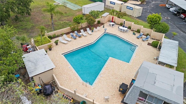 1028 Apollo Beach Blvd Unit 203, Apollo Beach, FL 33572 - community pool with a patio area