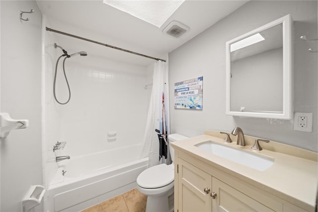 1028 Apollo Beach Blvd Unit 203, Apollo Beach, FL 33572 - full bath with shower / bath combination with curtain, vanity, and tile patterned floors