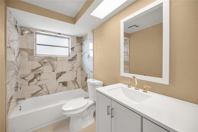 9100 Lunar Ln, Port Richey, FL 34668 - full bath with vanity,  shower combination, and toilet