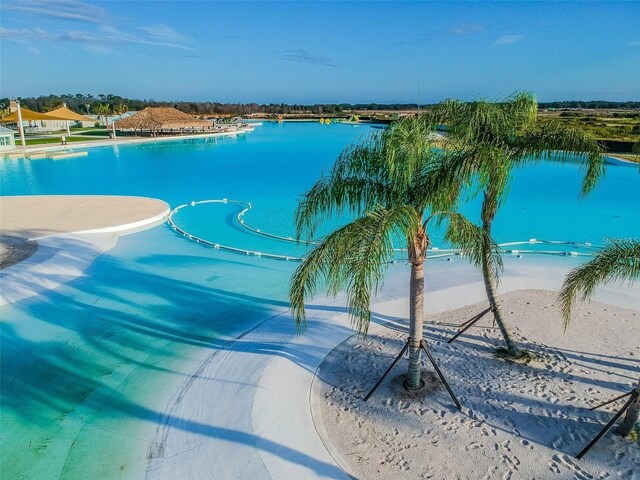 9828 Branching Ship Trce, Wesley Chapel, FL 33545 - view of pool featuring a water view