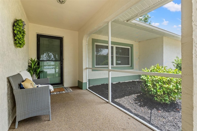 3956 N Tamarisk Pt, Beverly Hills, FL 34465 - property entrance featuring stucco siding