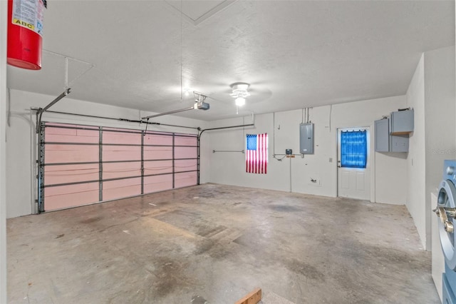 3956 N Tamarisk Pt, Beverly Hills, FL 34465 - garage with electric panel and a garage door opener