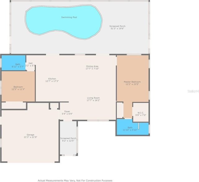 3956 N Tamarisk Pt, Beverly Hills, FL 34465 - home floor plan