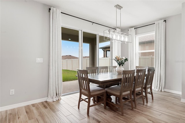 11719 Tetrafin Dr, Riverview, FL 33579 - dining area featuring healthy amount of natural light, light wood-style floors, and baseboards