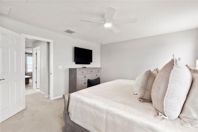 11719 Tetrafin Dr, Riverview, FL 33579 - bedroom with light carpet, baseboards, and ceiling fan