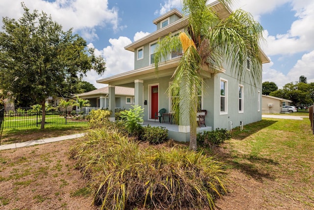 4301 5th Ave N, Saint Petersburg, FL 33713 - view of home's exterior featuring covered porch and stucco siding