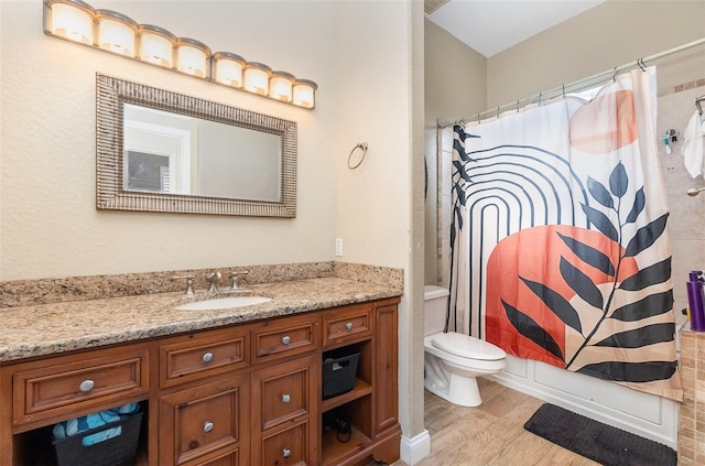 629 Orange Valley Ln, Lakeland, FL 33813 - bathroom featuring toilet, vanity, and wood finished floors