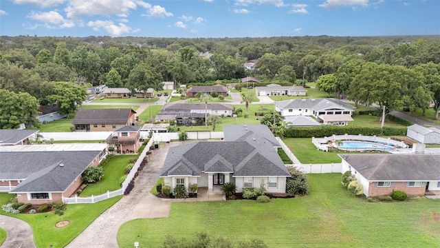 629 Orange Valley Ln, Lakeland, FL 33813 - aerial perspective of suburban area with a forest