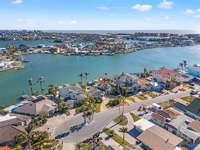 17077 Dolphin Dr, North Redington Beach, FL 33708 - aerial view of residential area featuring a nearby body of water