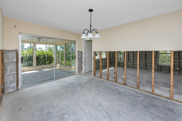 11465 7th St E, Treasure Island, FL 33706 - unfurnished dining area featuring a chandelier