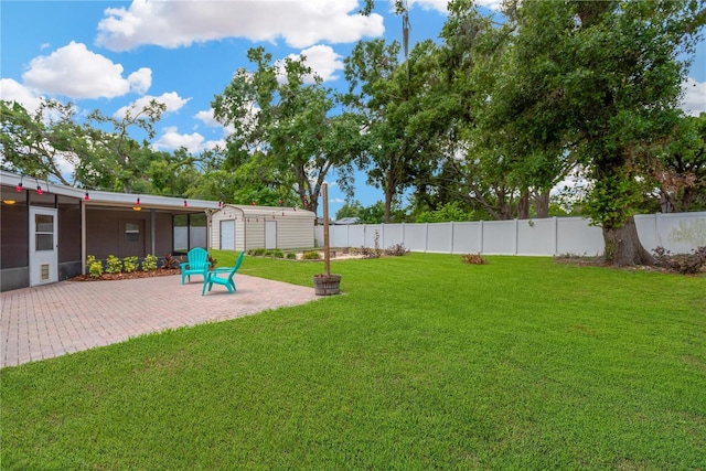 704 Childers Loop, Brandon, FL 33511 - view of yard featuring a patio