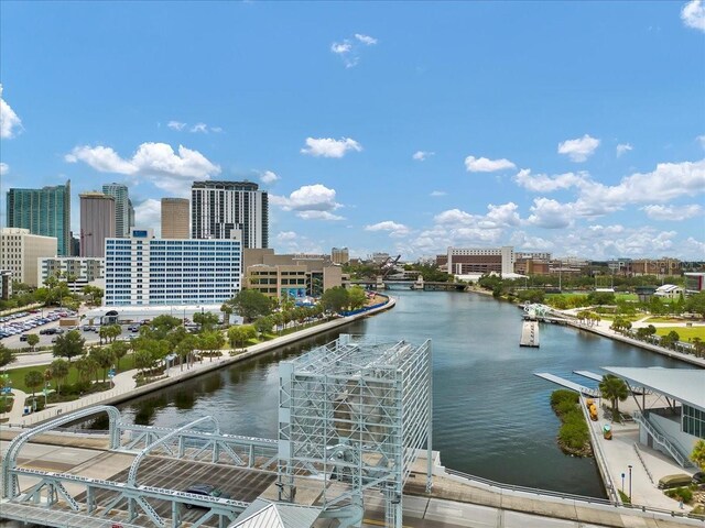 1501 Doyle Carlton Dr Unit 303, Tampa, FL 33602 - water view featuring a notable bridge and nearby urban area