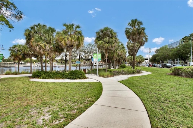 1501 Doyle Carlton Dr Unit 303, Tampa, FL 33602 - surrounding community with a yard and a water view