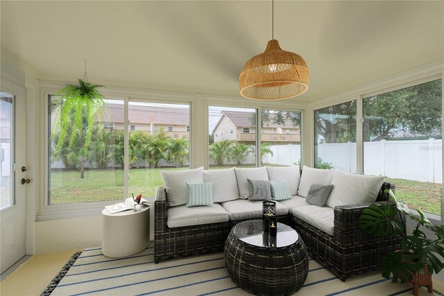 2020 Douglas Ave, Dunedin, FL 34698 - sunroom / solarium featuring an outdoor hangout area