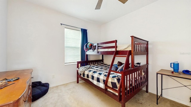 8111 Brickleton Woods Ave, Gibsonton, FL 33534 - bedroom with carpet floors, baseboards, and ceiling fan