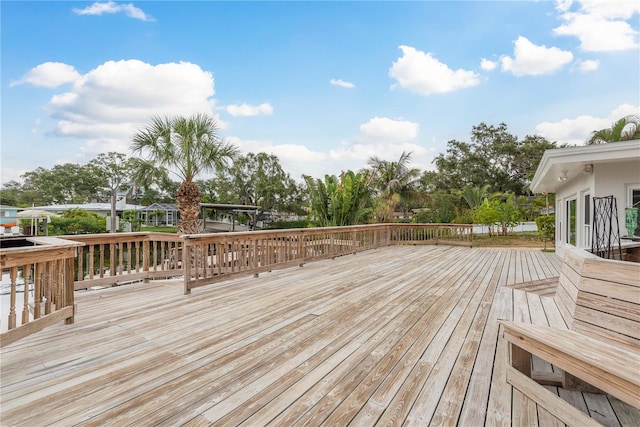 12 Bayou Ln, Palm Harbor, FL 34683 - view of wooden deck