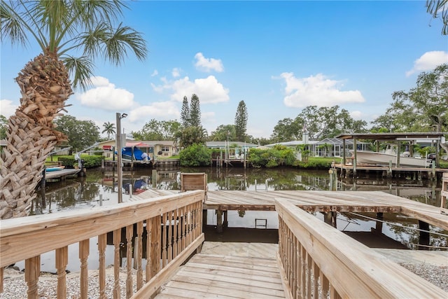12 Bayou Ln, Palm Harbor, FL 34683 - dock featuring a water view