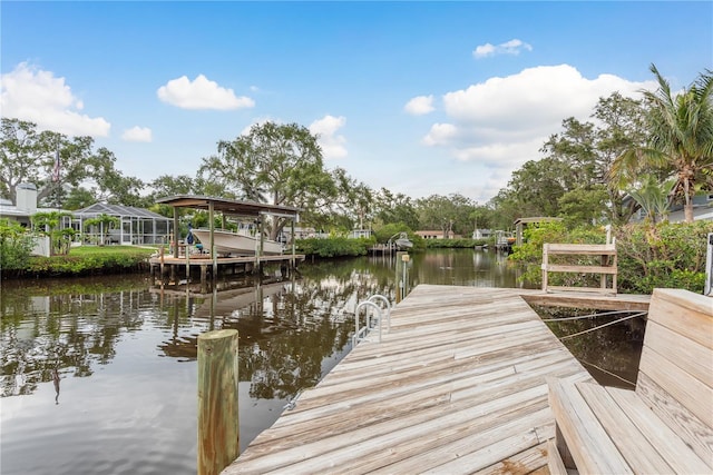 12 Bayou Ln, Palm Harbor, FL 34683 - dock featuring a water view