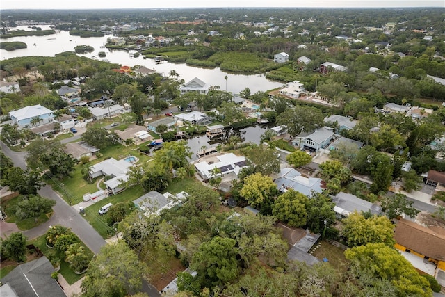 12 Bayou Ln, Palm Harbor, FL 34683 - aerial overview of property's location featuring nearby suburban area