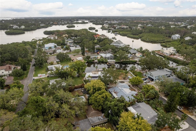 12 Bayou Ln, Palm Harbor, FL 34683 - aerial view of property and surrounding area with a nearby body of water and nearby suburban area