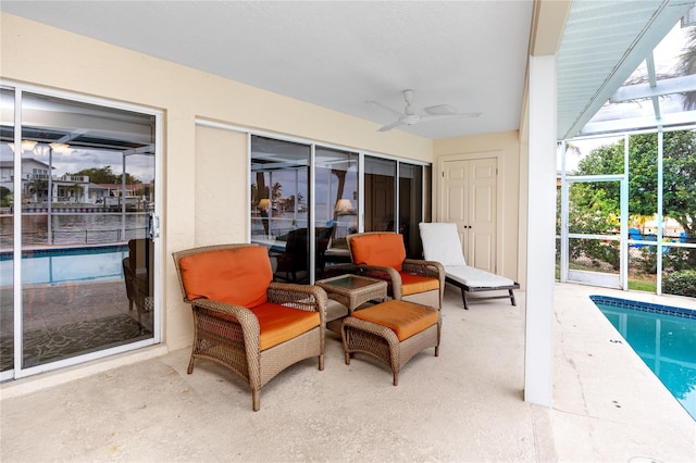 2096 Massachusetts Ave NE, Saint Petersburg, FL 33703 - sunroom / solarium featuring a pool