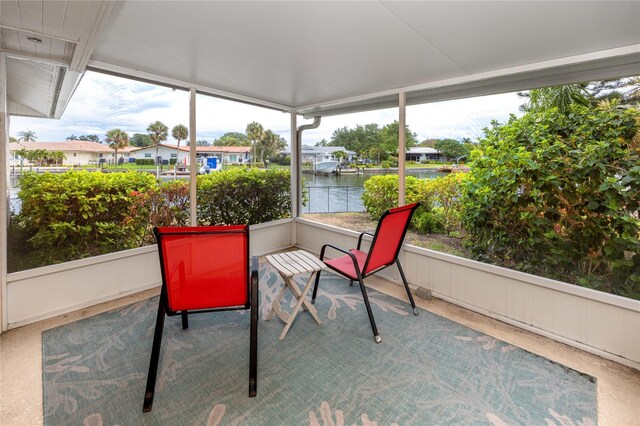 2096 Massachusetts Ave NE, Saint Petersburg, FL 33703 - sunroom with a water view