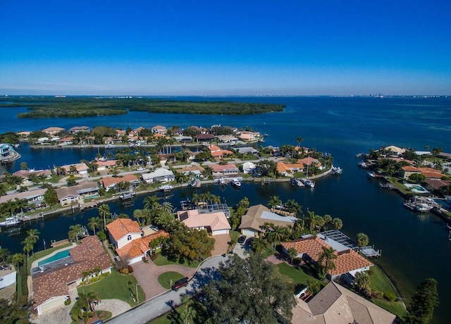 2096 Massachusetts Ave NE, Saint Petersburg, FL 33703 - aerial view of property and surrounding area with a nearby body of water and nearby suburban area
