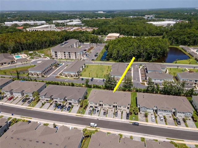 4262 Cloud Hopper Way, Lutz, FL 33559 - aerial overview of property's location with a large body of water