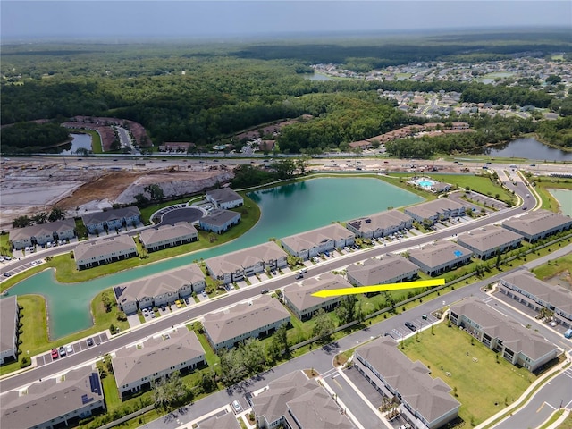 4262 Cloud Hopper Way, Lutz, FL 33559 - aerial view of property's location with a nearby body of water and nearby suburban area