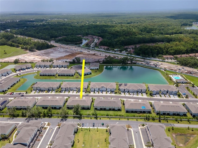 4262 Cloud Hopper Way, Lutz, FL 33559 - aerial view of property's location with a nearby body of water and nearby suburban area