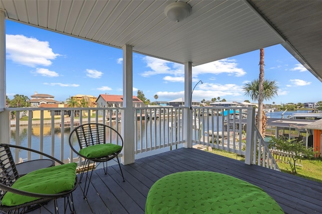 4137 Des Prez Ct, Hernando Beach, FL 34607 - deck featuring a water view