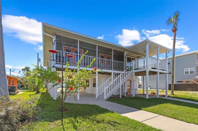 4137 Des Prez Ct, Hernando Beach, FL 34607 - view of property featuring stairs