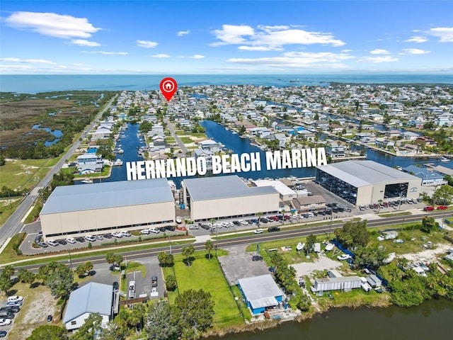 4137 Des Prez Ct, Hernando Beach, FL 34607 - aerial view of property and surrounding area with a nearby body of water