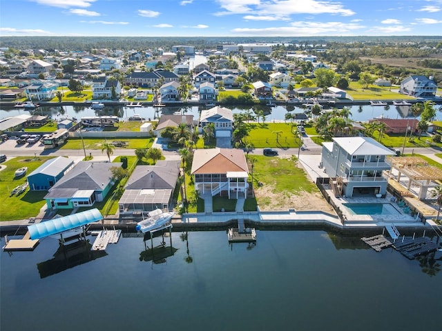 4137 Des Prez Ct, Hernando Beach, FL 34607 - aerial view of residential area featuring a large body of water