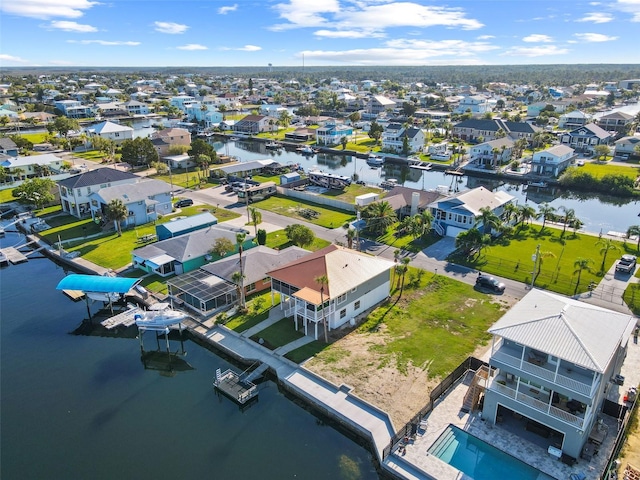 4137 Des Prez Ct, Hernando Beach, FL 34607 - aerial perspective of suburban area with a nearby body of water